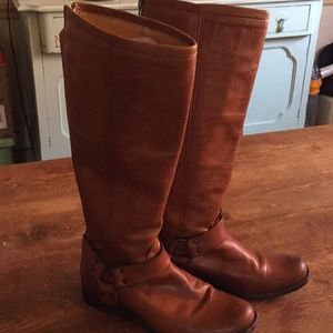 Frye Phillip Harness Tall Boots Size 7